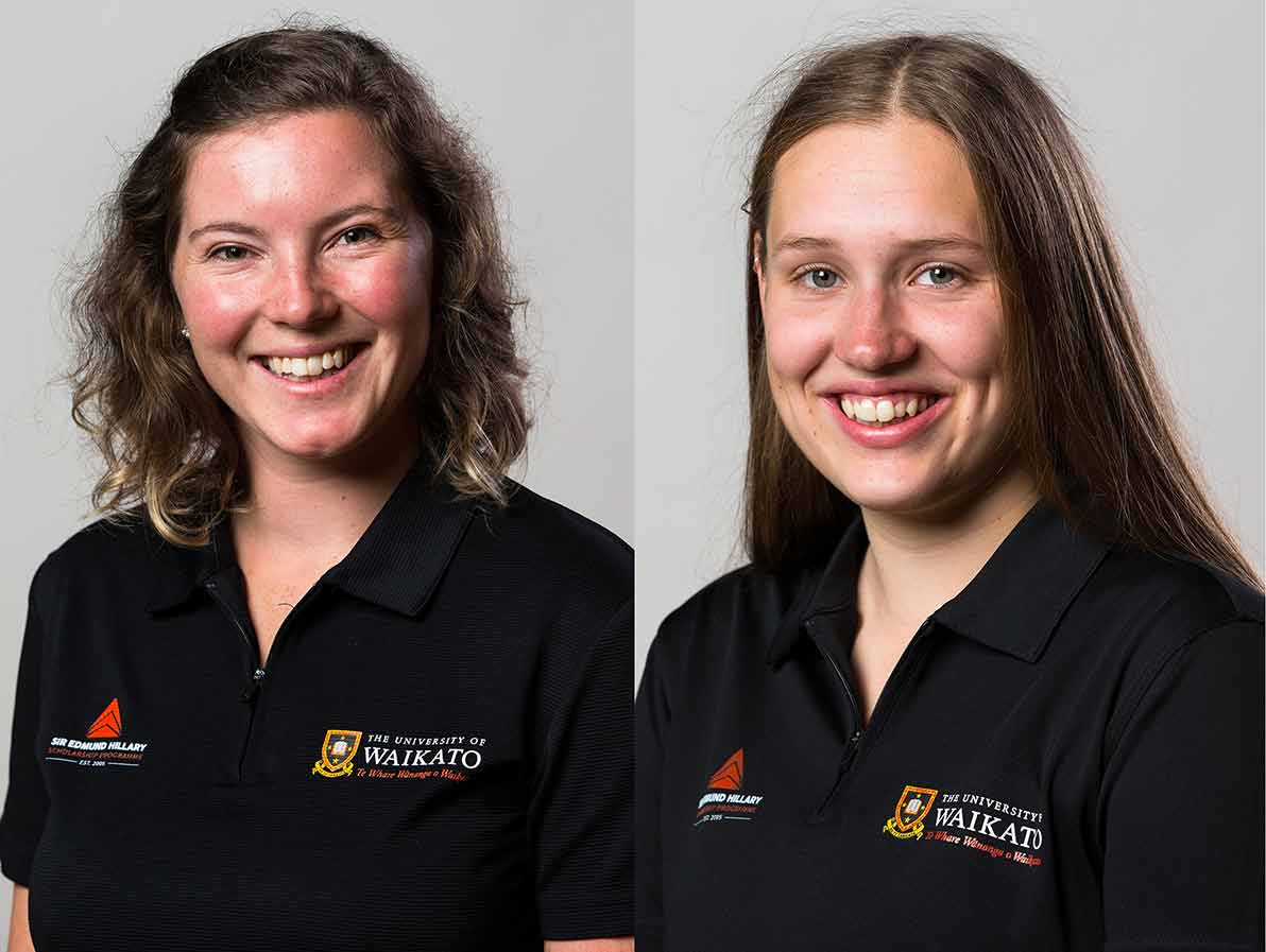 Claudia Ashby and Kelly Petersen - Sir Edmund Hillary Medallists 2020.